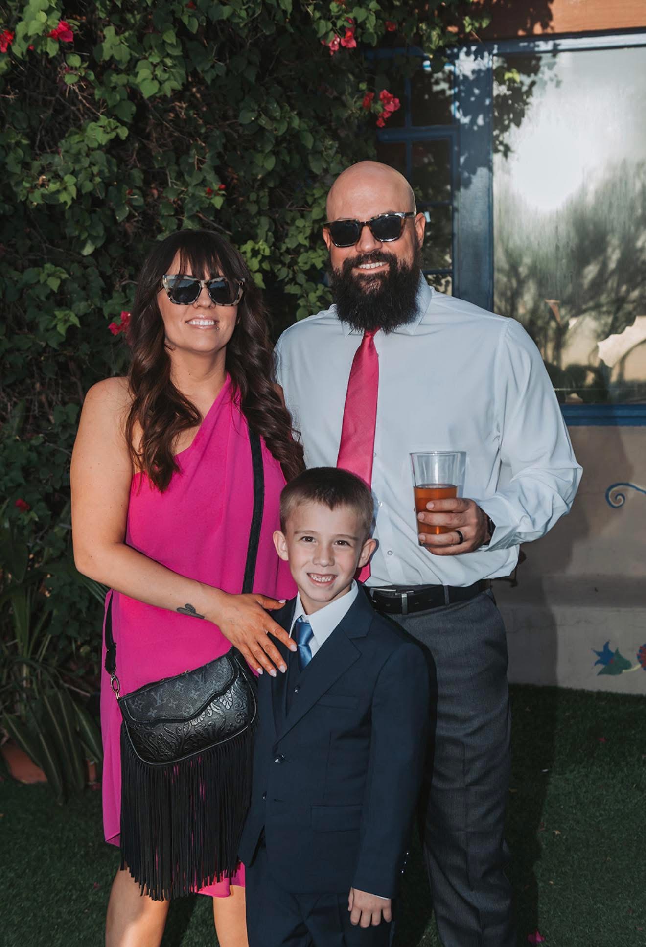 Joshua Scott with family